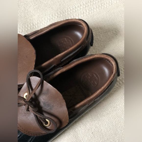 Tory Burch duck rain shoes; Women's Bean Boots, Rubber Moc - Picture 2 of 6